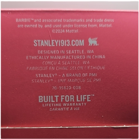Barbie X Stanley 40 oz Quencher Tumbler NWT - Picture 4 of 7